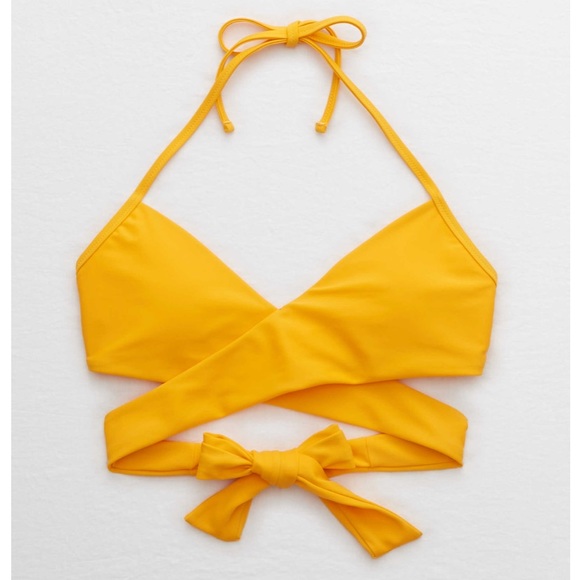 aerie Other - NWT Aerie Wrap Halter Bikini Top Size L